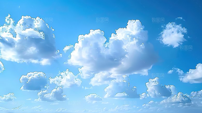 蓝天云景景观高清唯美自然白云意境