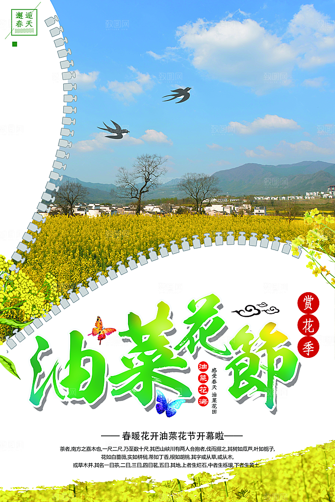 春暖花开油菜花节