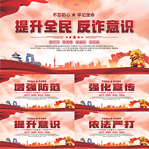 全民反诈标语展板
