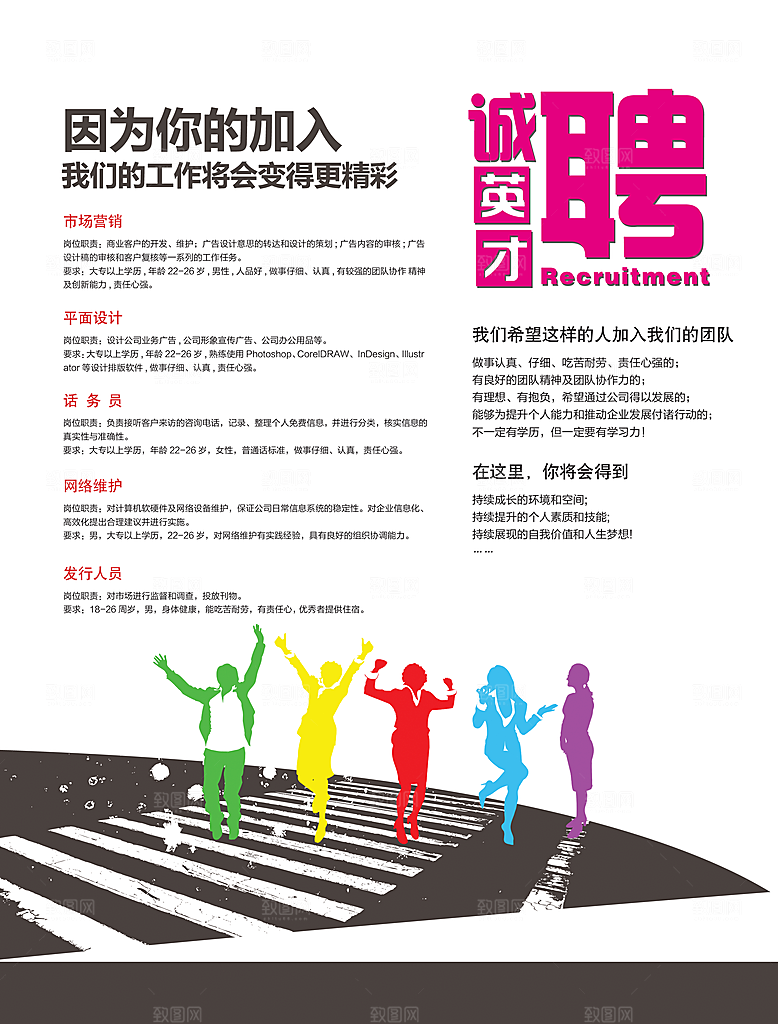 人才招聘创意海报设计