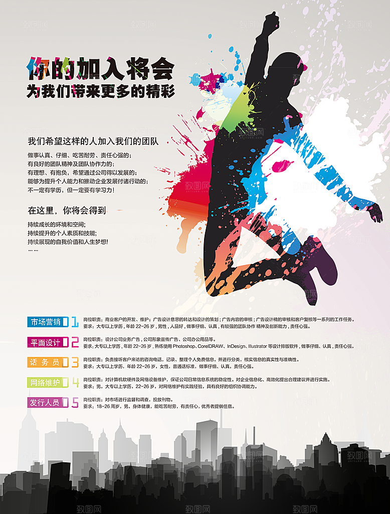 人才招聘创意海报设计
