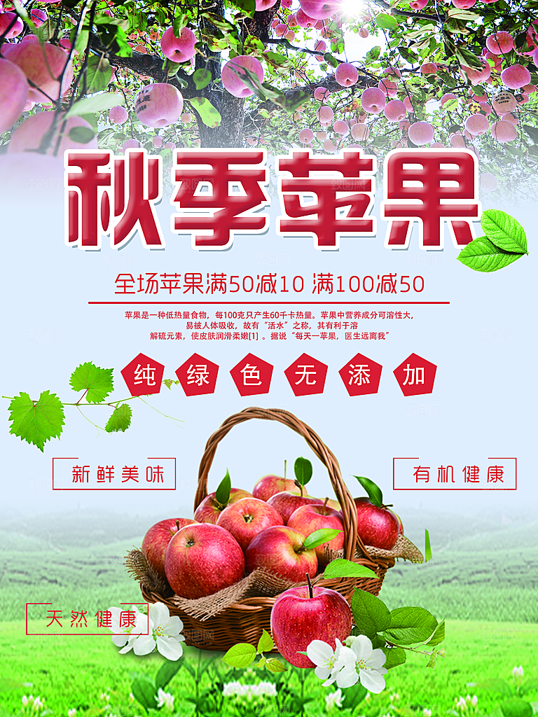 新鲜水果秋季苹果