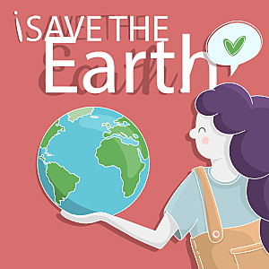 爱护环境地球环卫海报