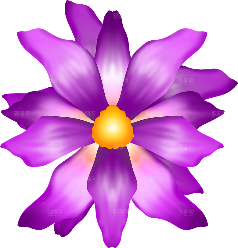 唯美清新炫酷花朵免扣元素