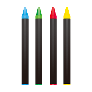 矢量彩色铅笔素材手绘素材