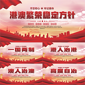 港澳方针党建展板系列