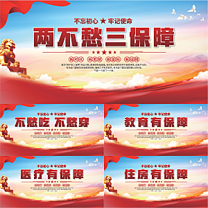 两不愁三保障展板系列