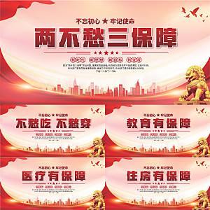 两不愁三保障展板系列