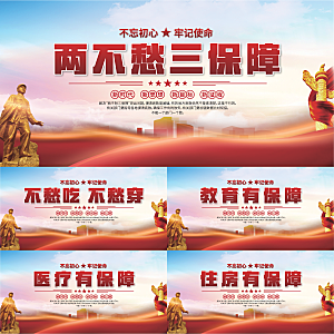 两不愁三保障展板系列