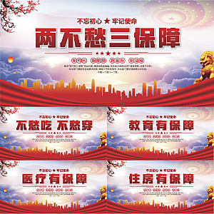两不愁三保障展板系列