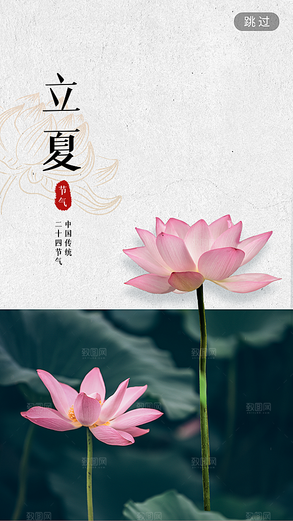 立夏节气海报图片