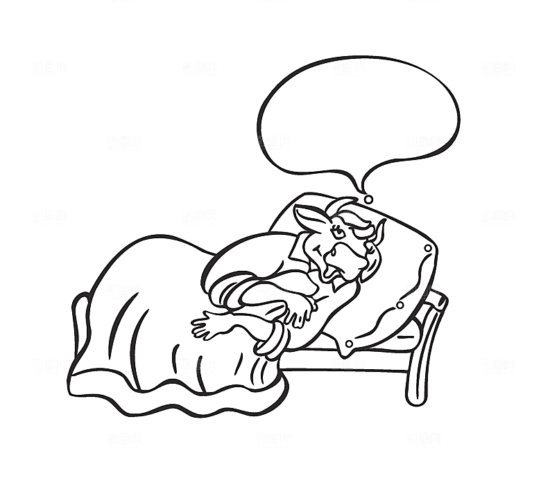 卡通小牛娱乐游玩素材