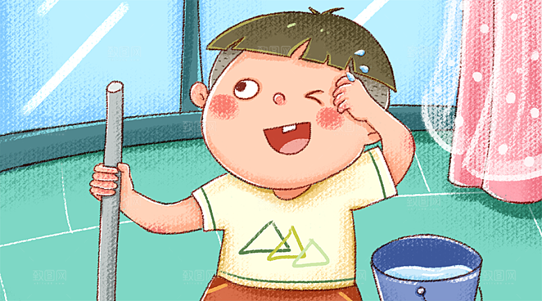 五一劳动节节日简约大气插画