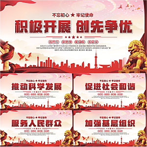 创先争优党建展板系列