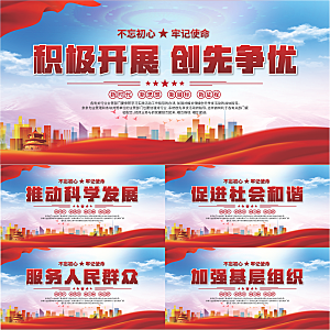 创先争优党建展板系列