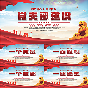 党支部文化建设展板系列