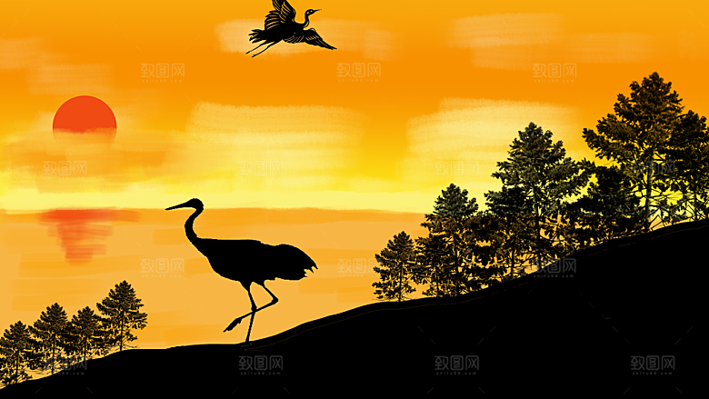 卡通手绘可爱插画背景