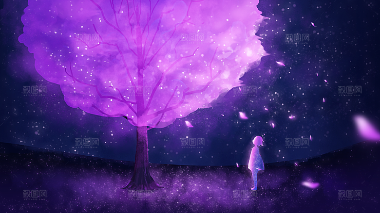 卡通手绘可爱插画背景