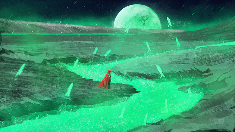 卡通手绘可爱插画背景