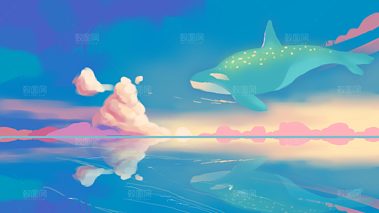 卡通手绘背景素材
