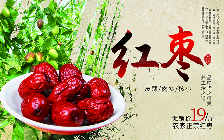 农家正宗红枣海报