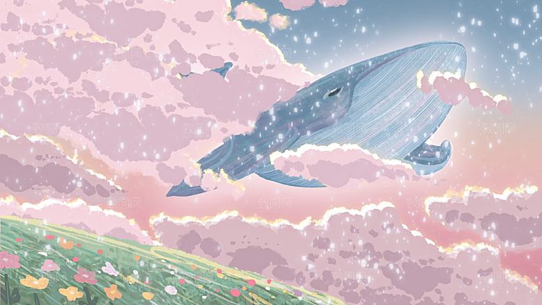 治愈系唯美小清新海报插画