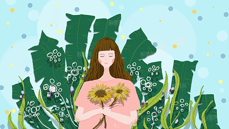 绿野仙踪卡通风格插画