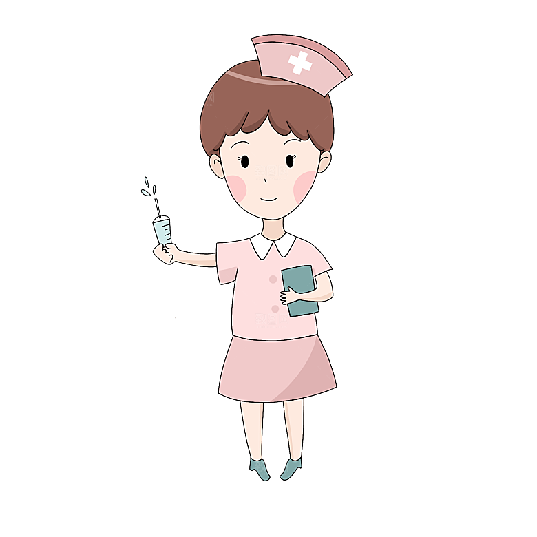卡通手绘白衣天使医生护士医疗行业人物素材