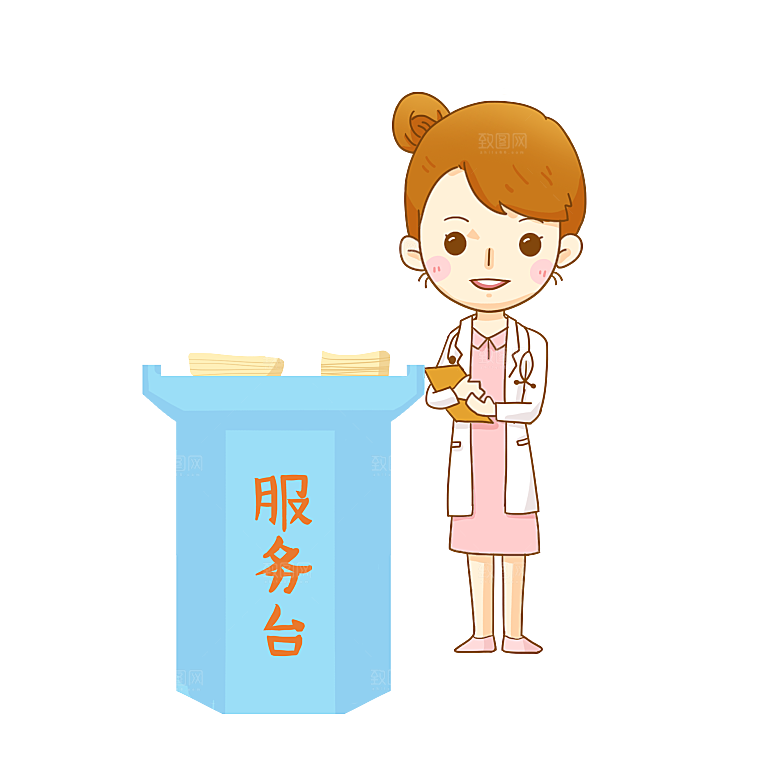 卡通手绘白衣天使医生护士医疗行业人物