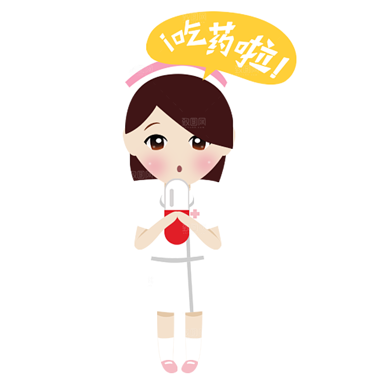 卡通手绘白衣天使医生护士医疗行业人物