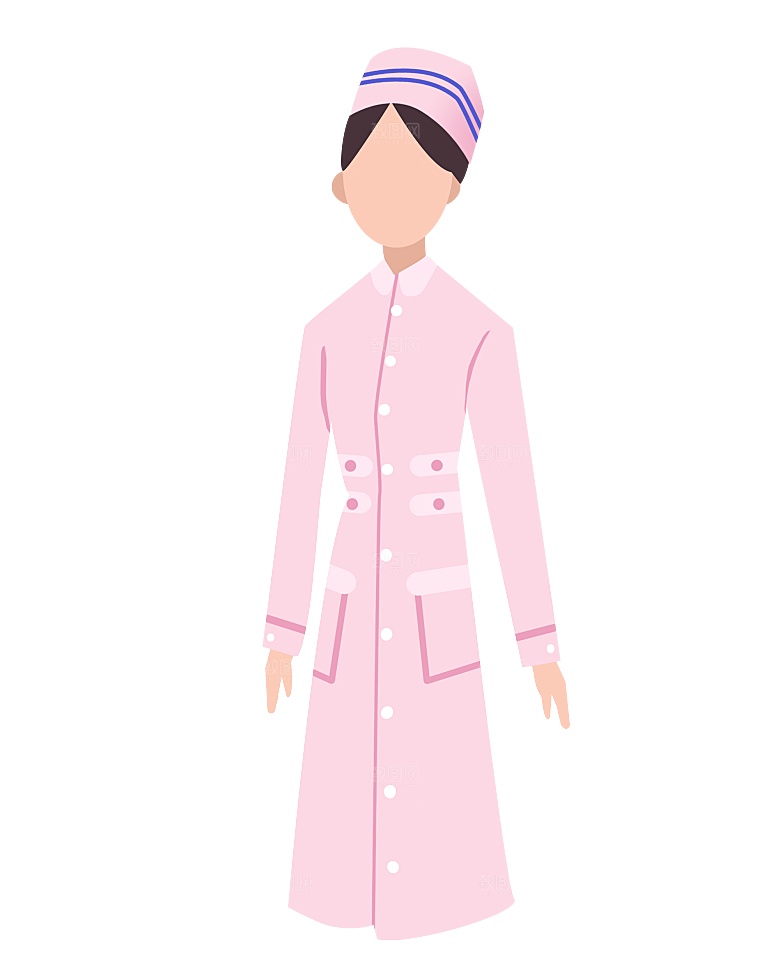 卡通手绘白衣天使医生护士医疗行业人物元素