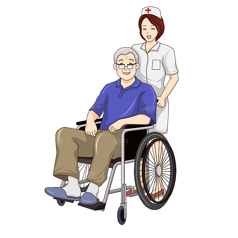 卡通手绘白衣天使医生护士医疗行业人物元素