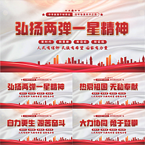 两弹一星精神展板系列