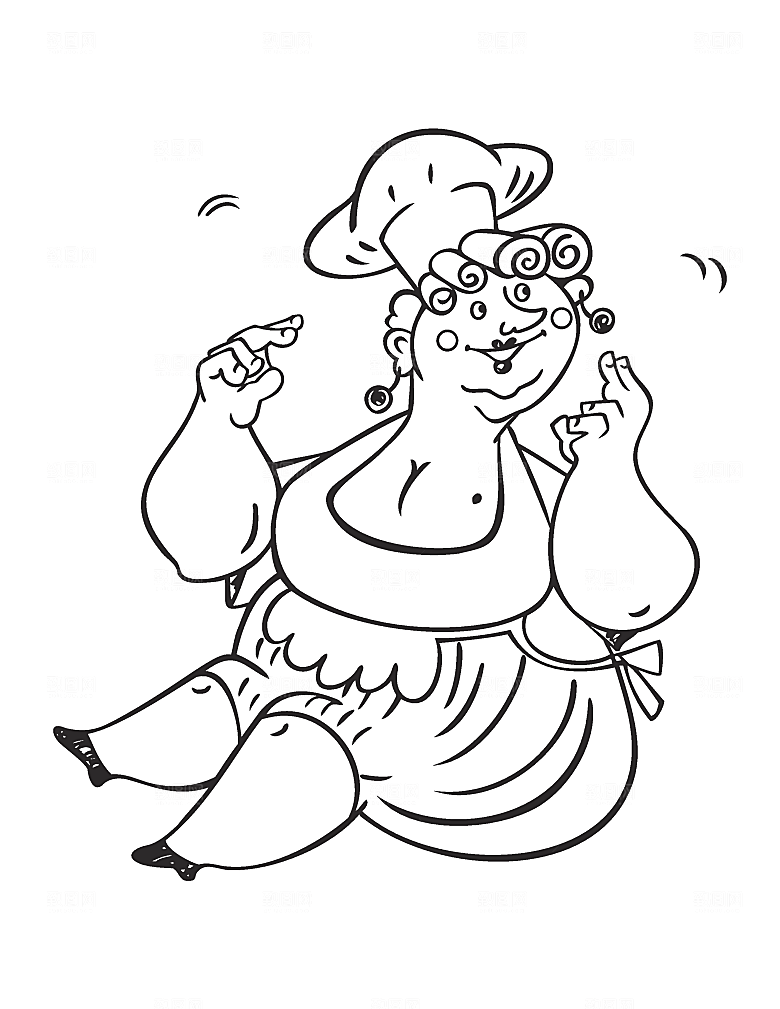 卡通厨师人物素材