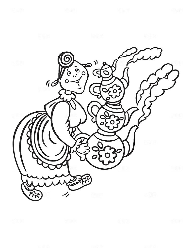 卡通手绘厨师人物素材