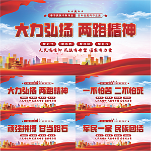 两路精神党建展板系列