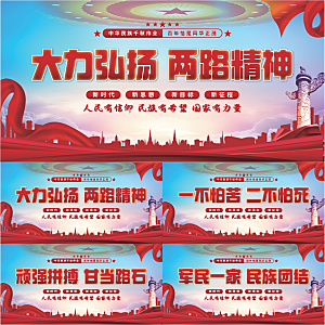 两路精神党建展板系列