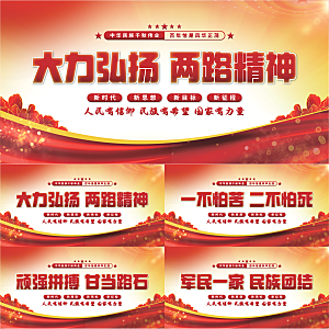 两路精神党建展板系列