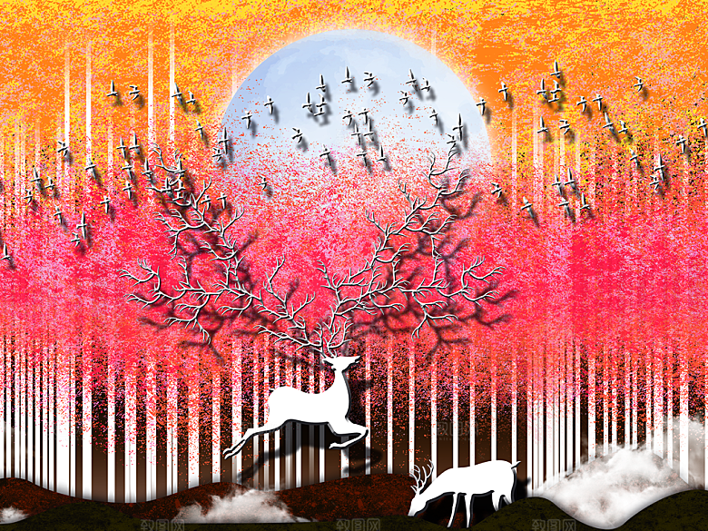 现代相册画海报素材PSD