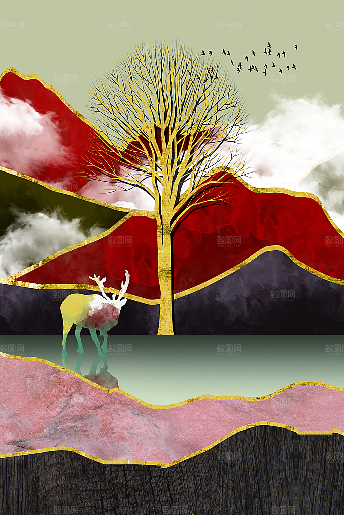 现代相册画海报素材PSD