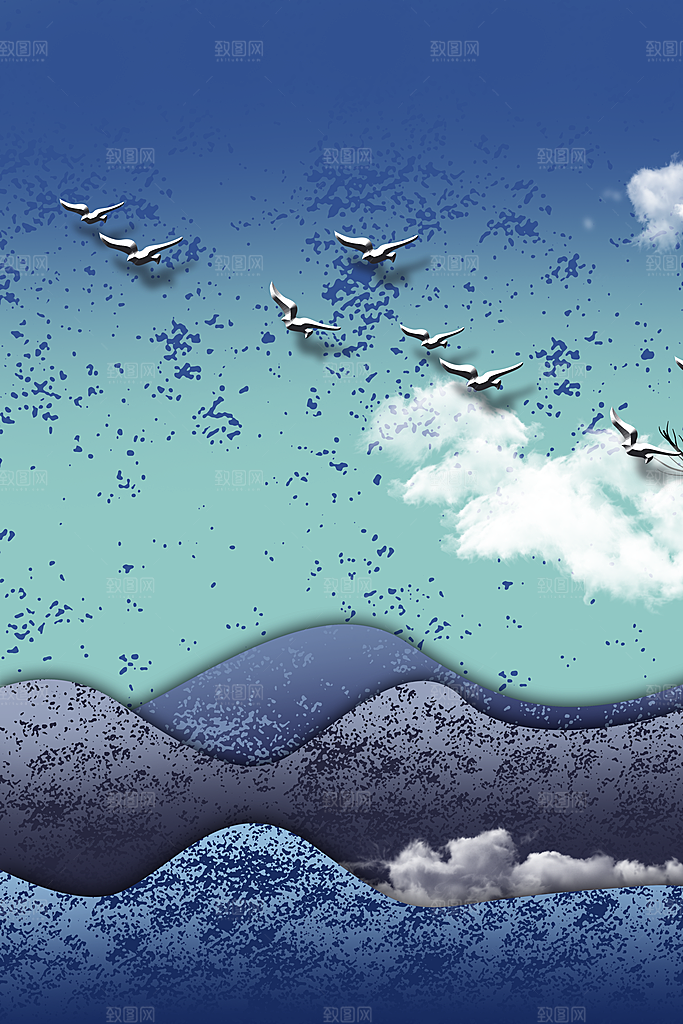 现代相册画海报素材PSD