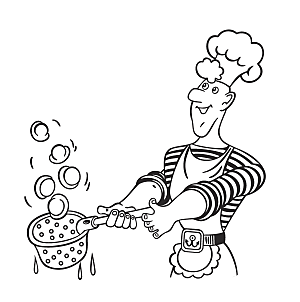 卡通人物厨师矢量素材