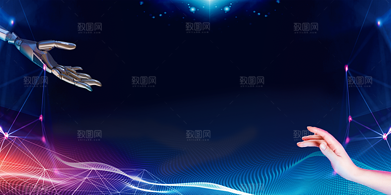 创意机器人人工智能科技VR虚拟AI时代