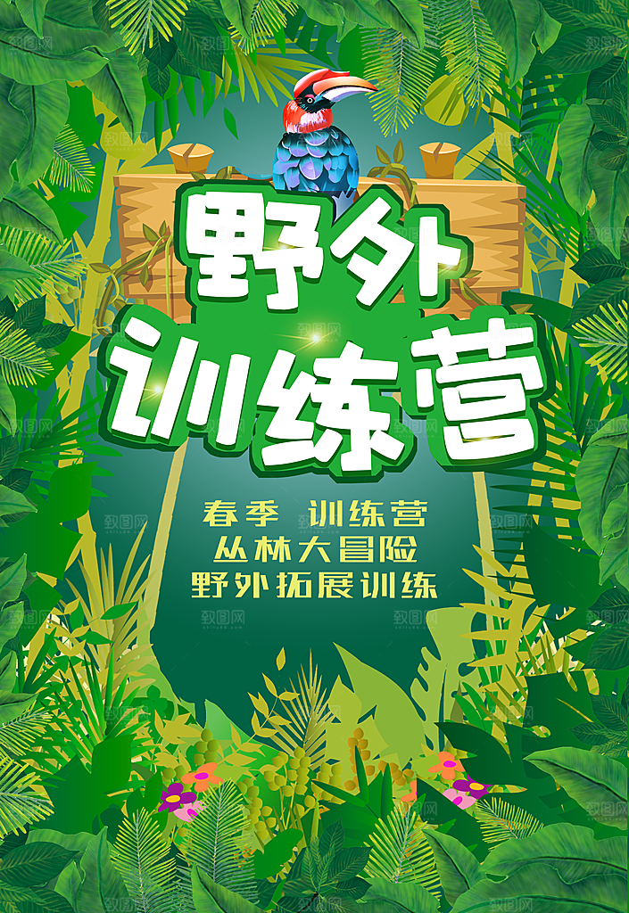 野外训练营宣传海报