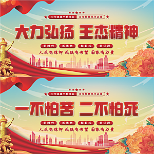 王杰精神党建展板系列
