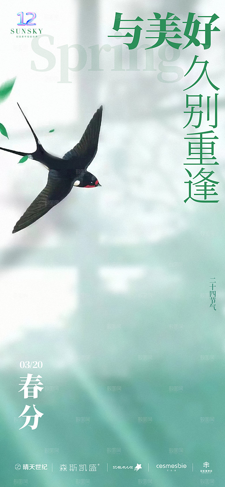 春分24节气海报
