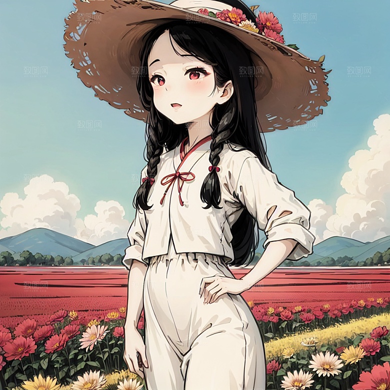 插画头像漫画风元素图片