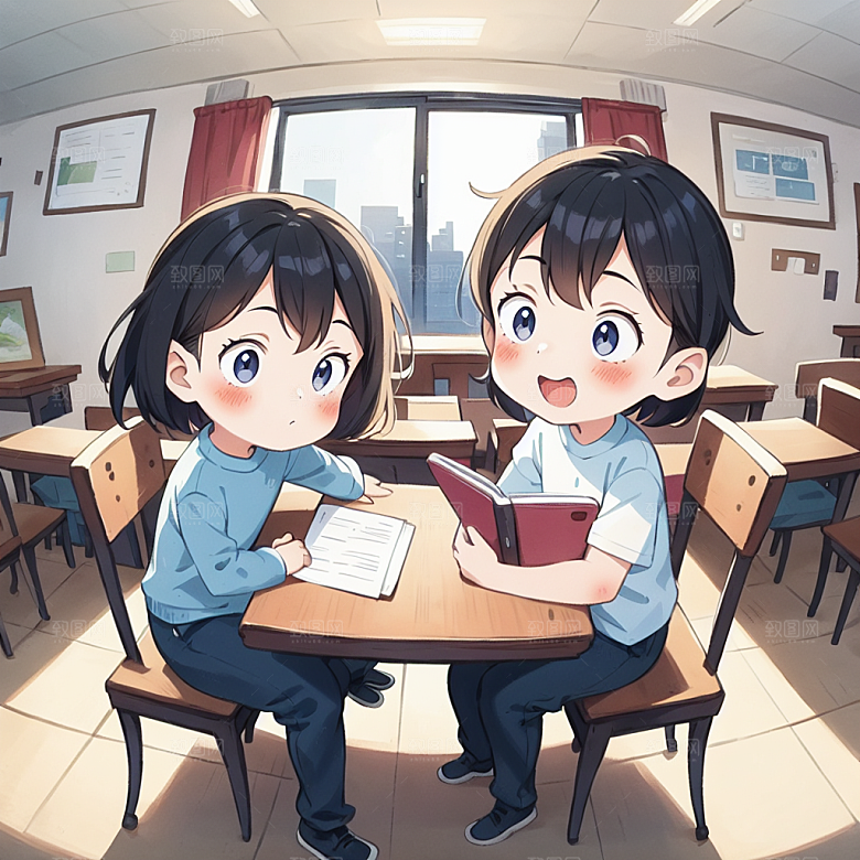 插画头像漫画风元素图片