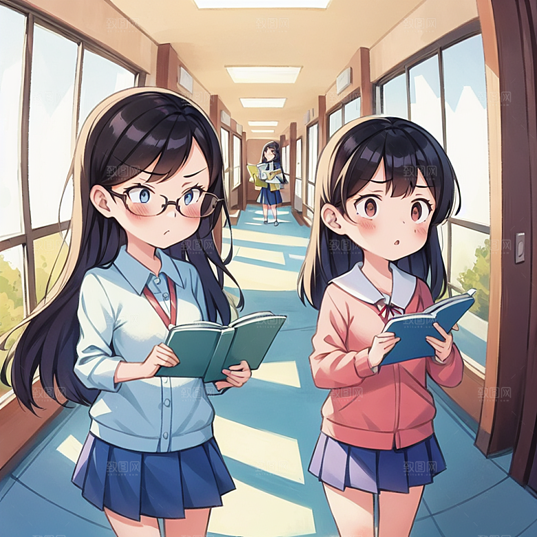 插画头像漫画风元素图片