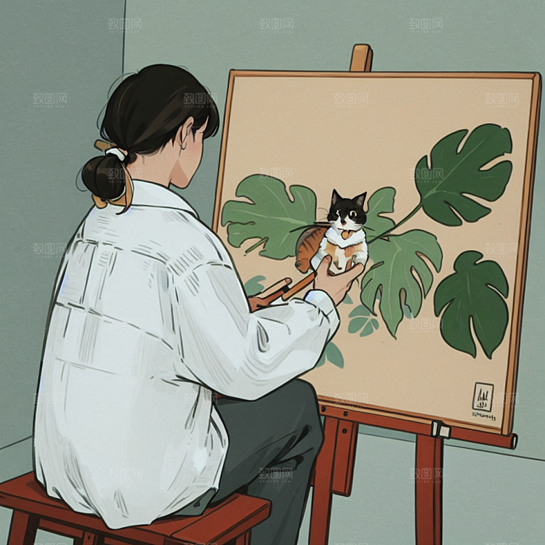 插画头像漫画风元素图片